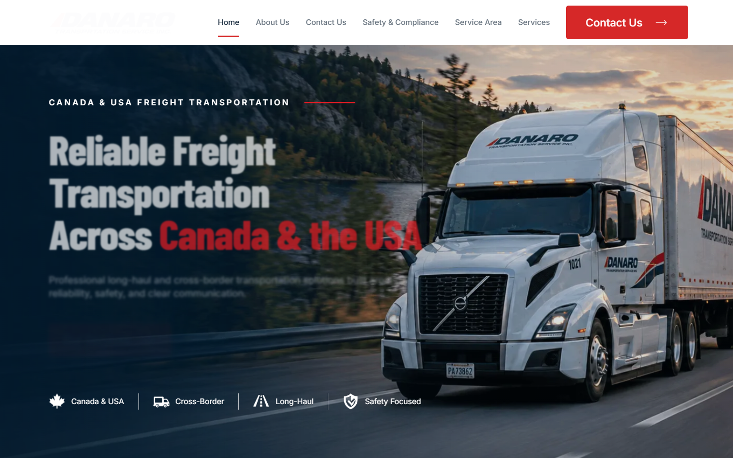 Головна сторінка Transportation Services